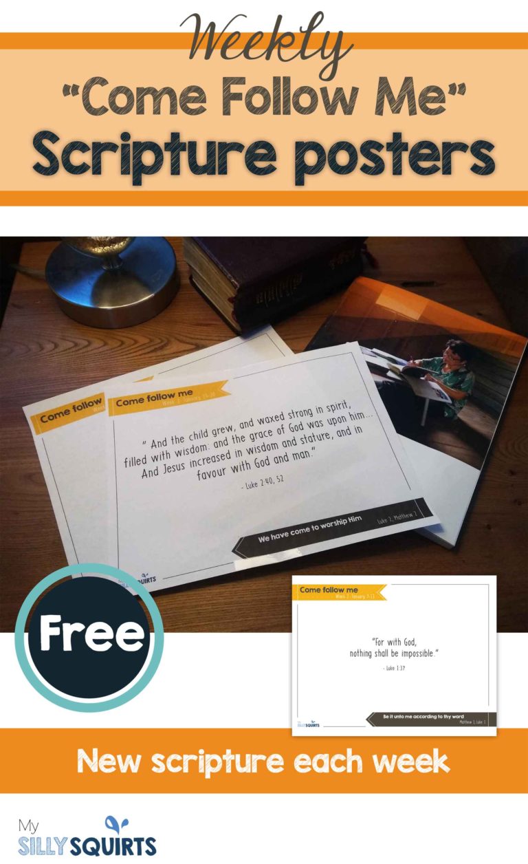 Print your 2019 "Come Follow Me" Weekly Scriptures today! - My Silly ...