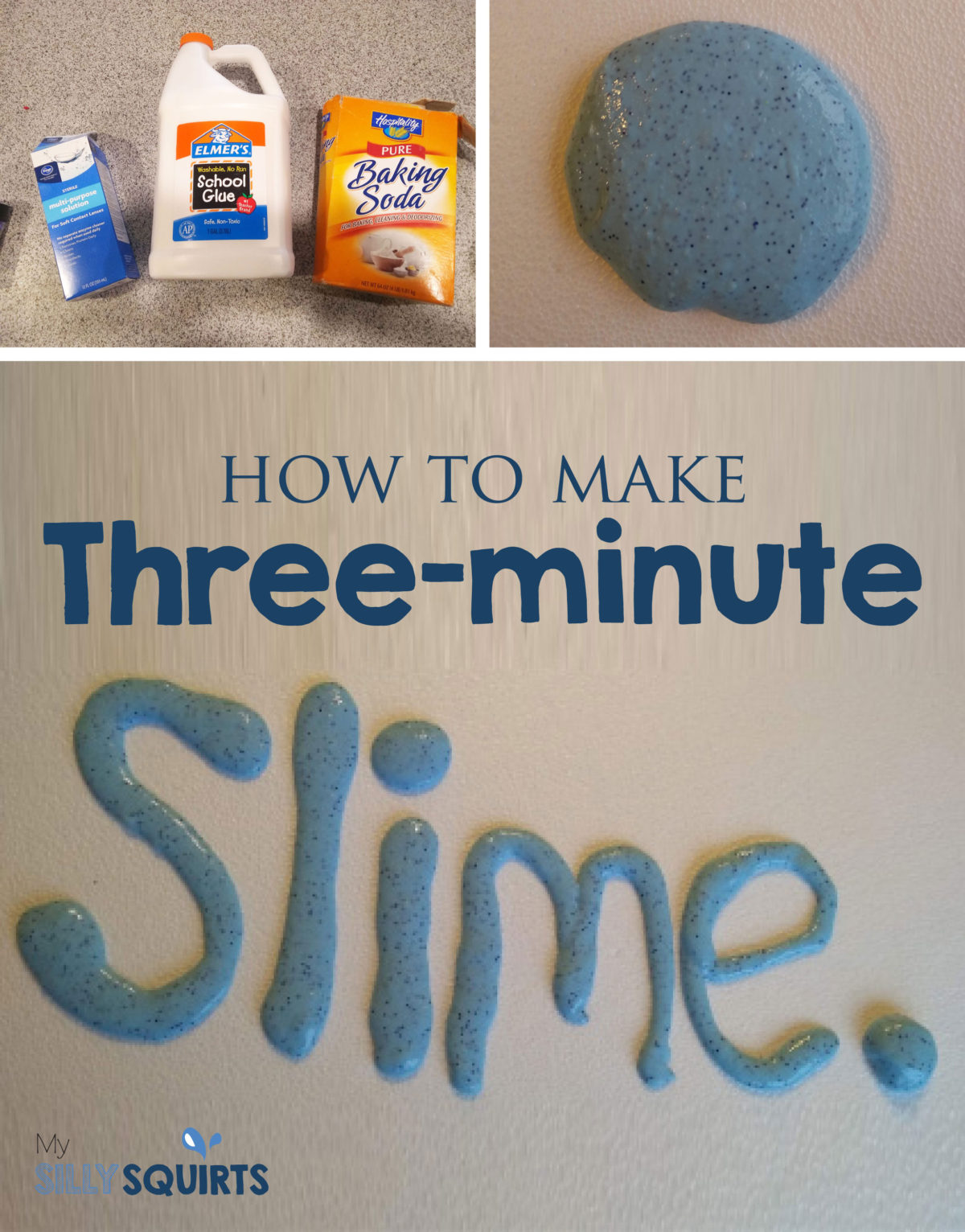 Three-ingredient slime in three minutes - My Silly Squirts
