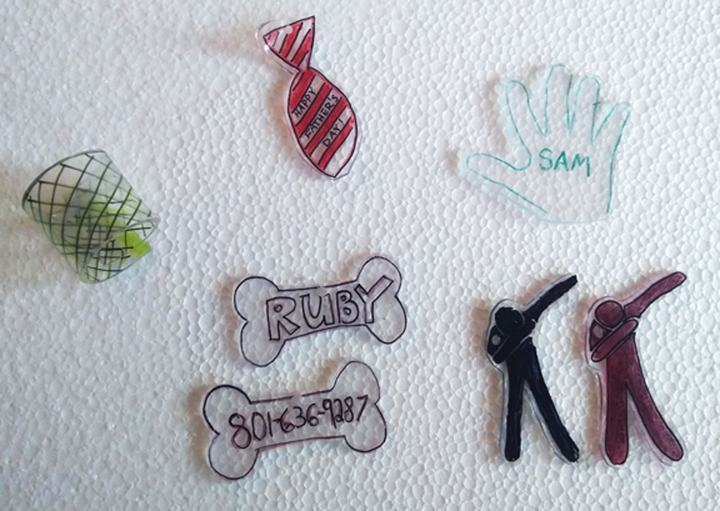 All your fave Shrinky Dinks in one printable template - My Silly Squirts