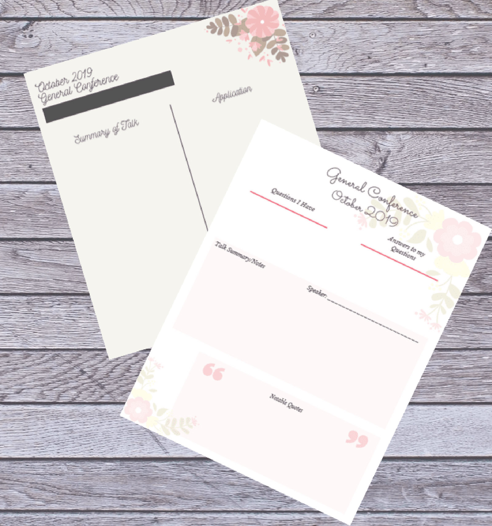 10+ of the best FREE LDS General Conference printables on the Internet ...