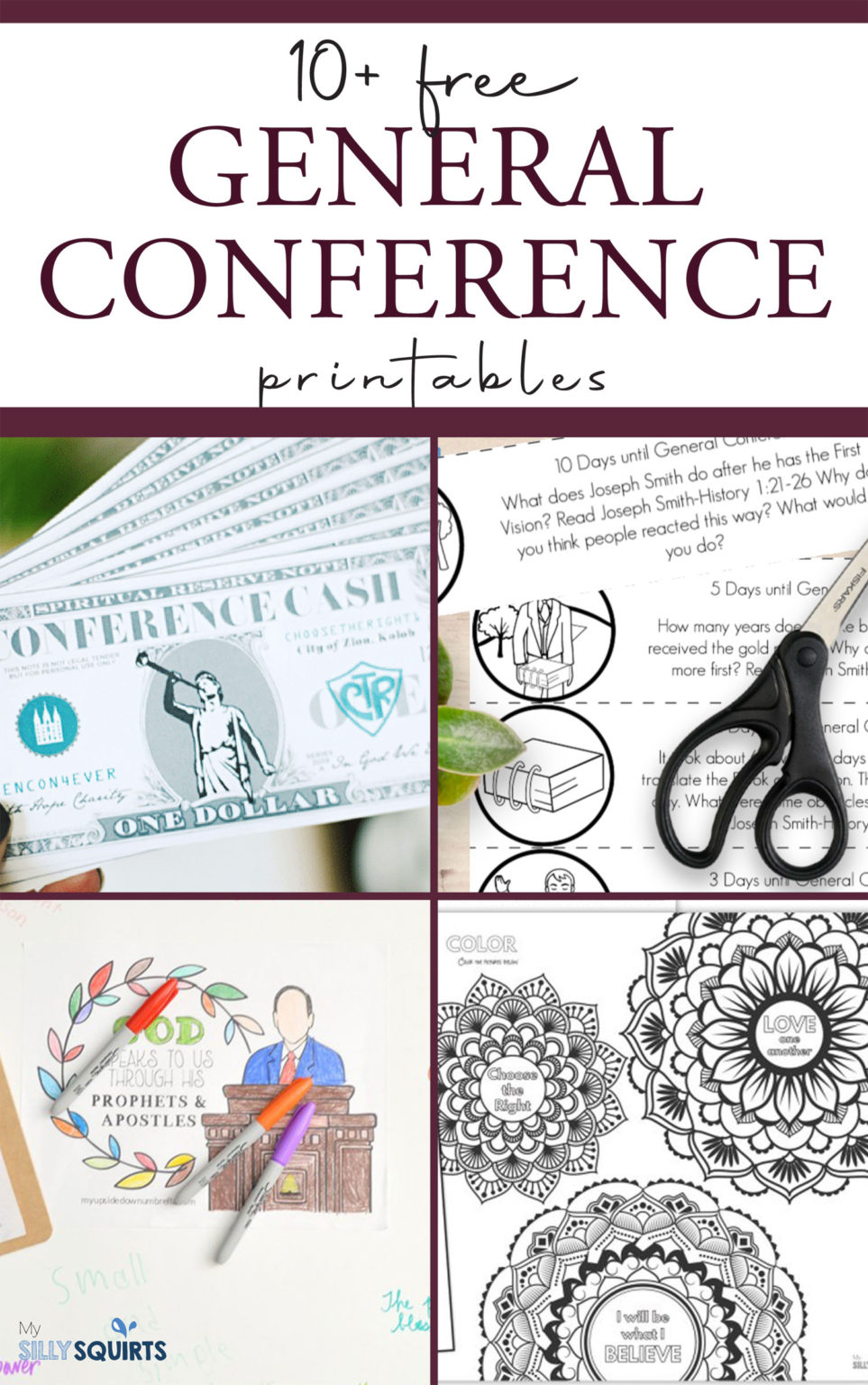 10+ of the best FREE LDS General Conference printables on the Internet ...