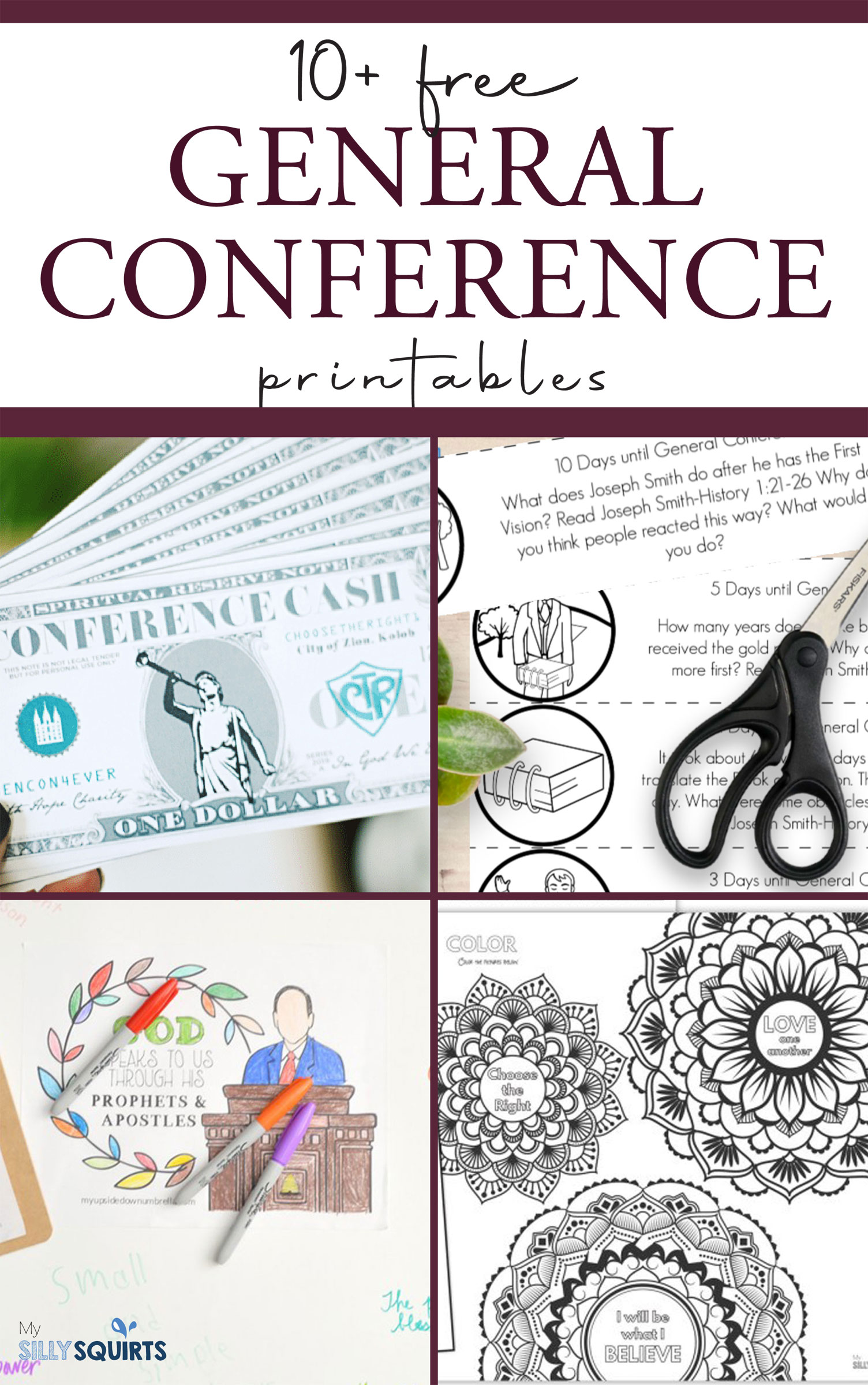 10+ of the best FREE LDS General Conference printables on the Internet ...