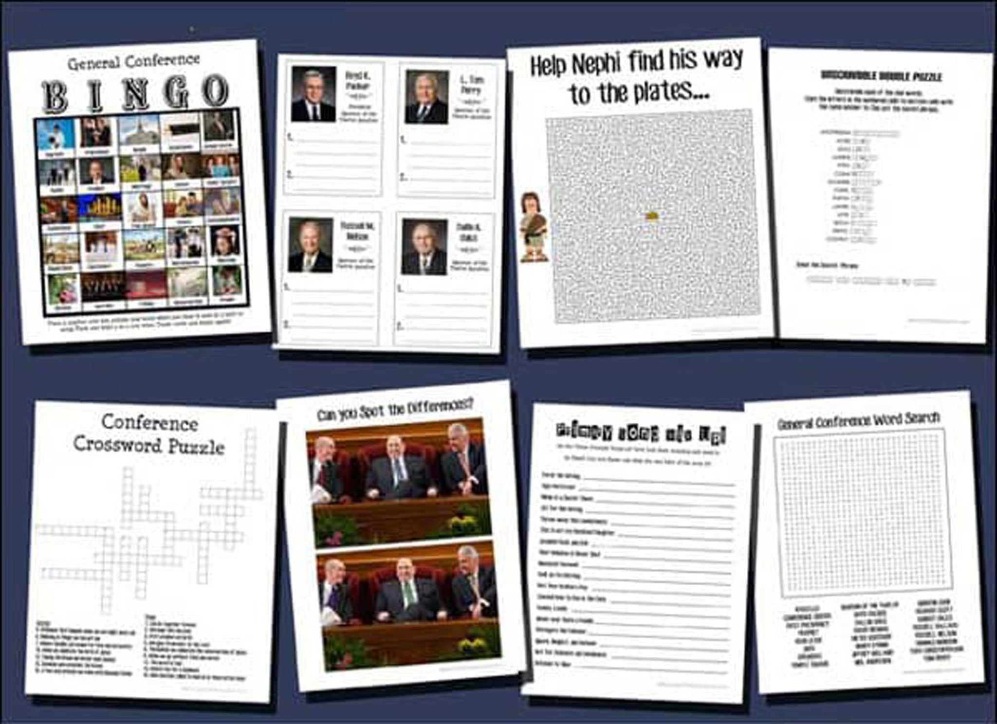 10+ of the best FREE LDS General Conference printables on the Internet ...