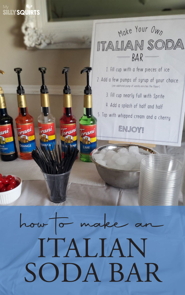 How to throw a selfserve Italian Soda Bar (with printable poster) My