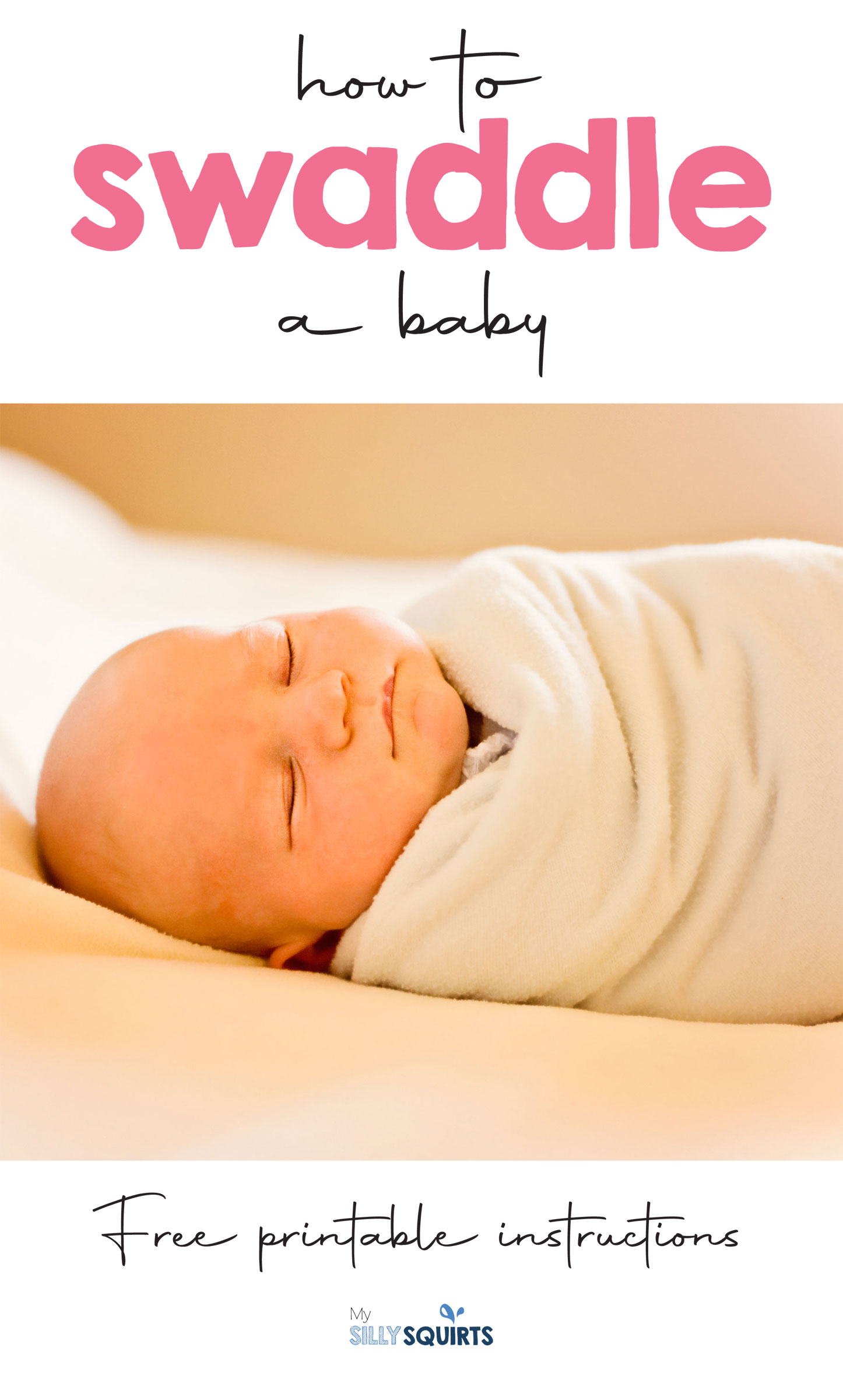 How to swaddle a baby (the easy way) My Silly Squirts
