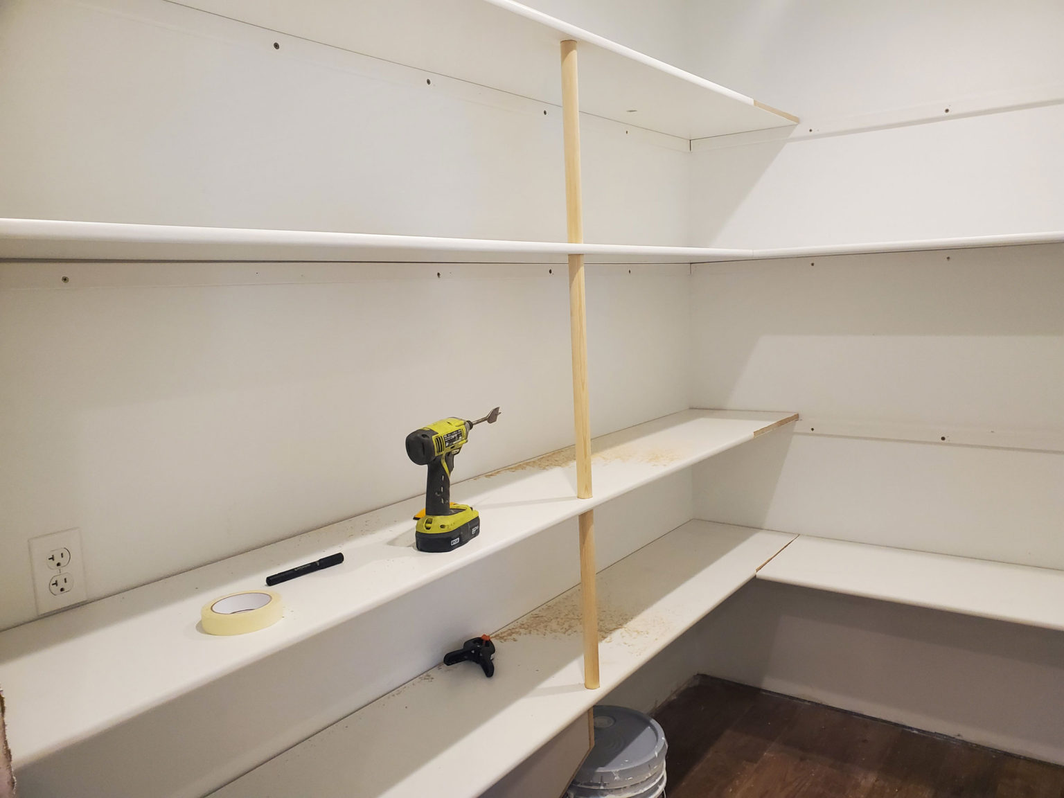 How to build beautiful pantry shelves in one day My Silly Squirts