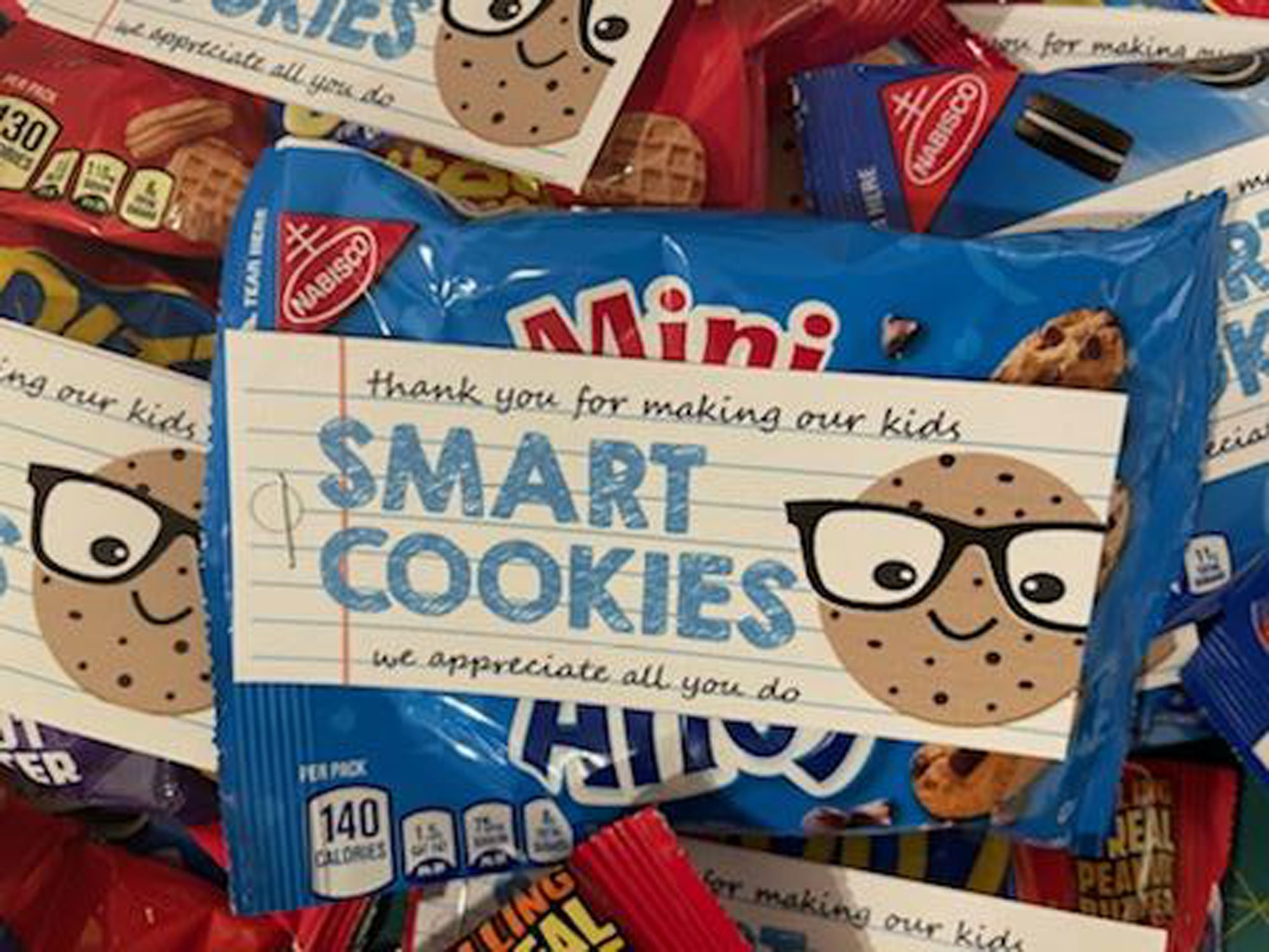 Print your teacher appreciation smart cookie gift tag - My Silly Squirts