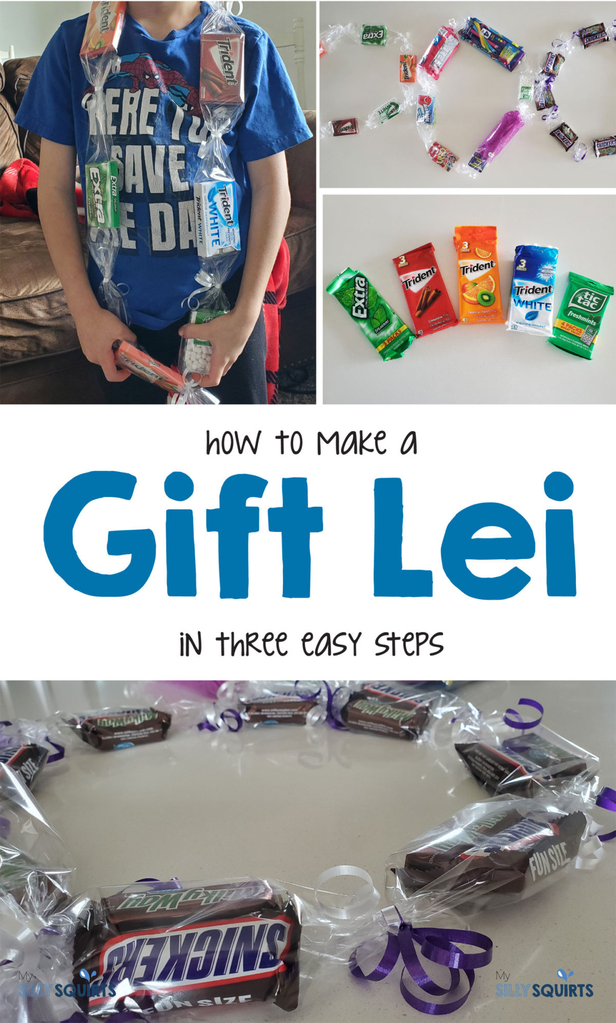 Candy Lay How to make a candy lei in three easy steps - My Silly Squirts