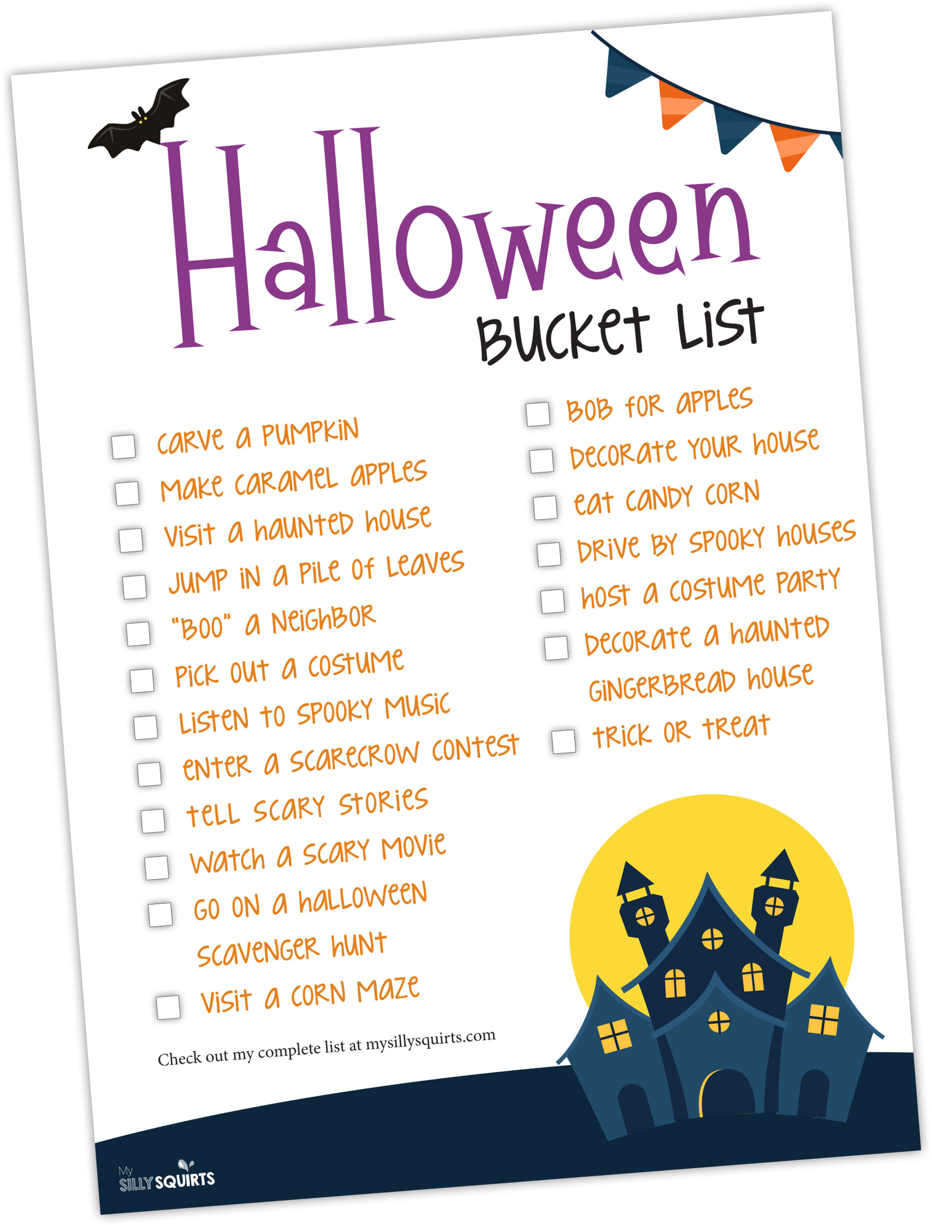 Halloween Bucket List Things To Do In October Halloween My XXX Hot Girl