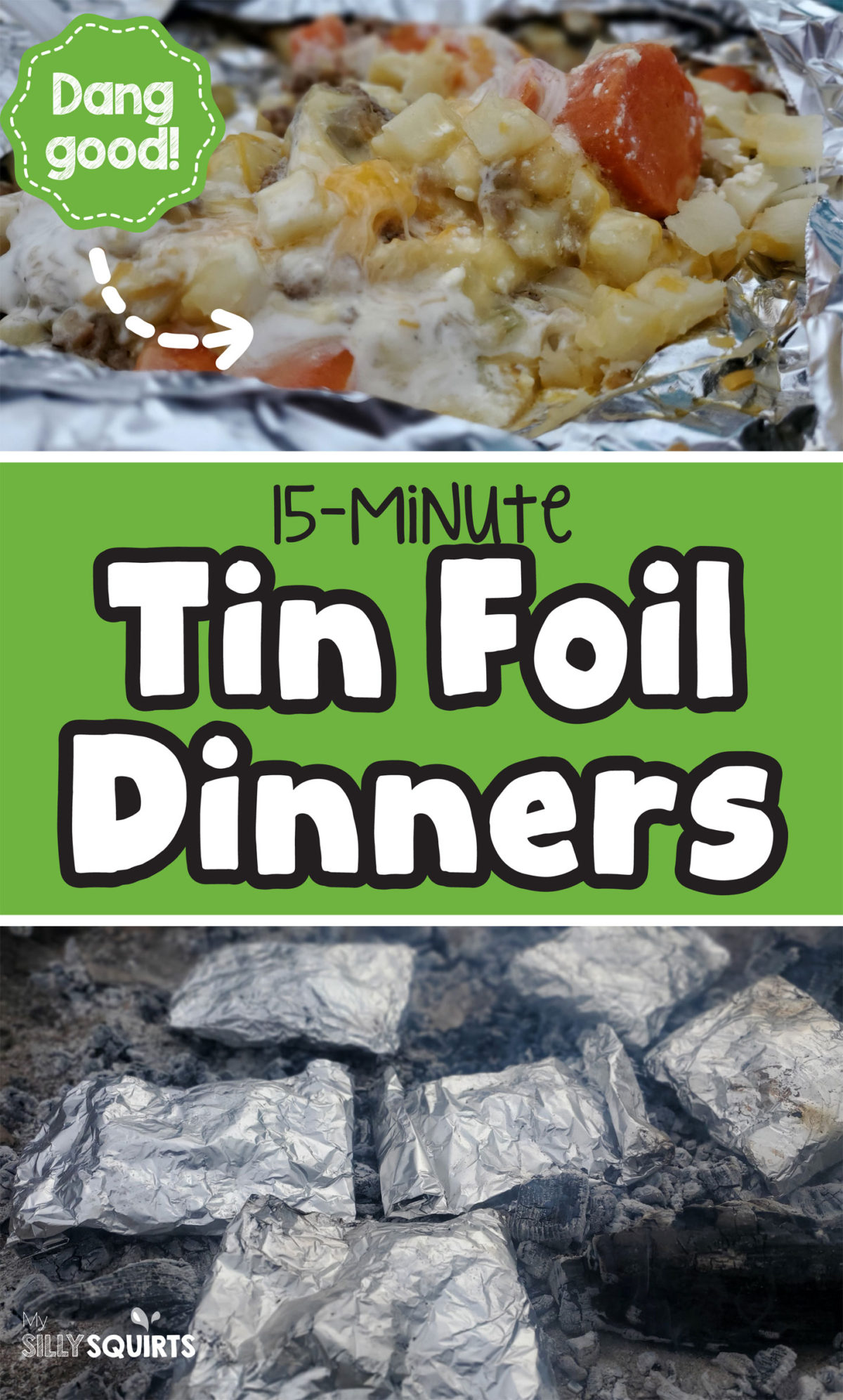 Quick and easy tin foil dinners that your kids will love! My Silly