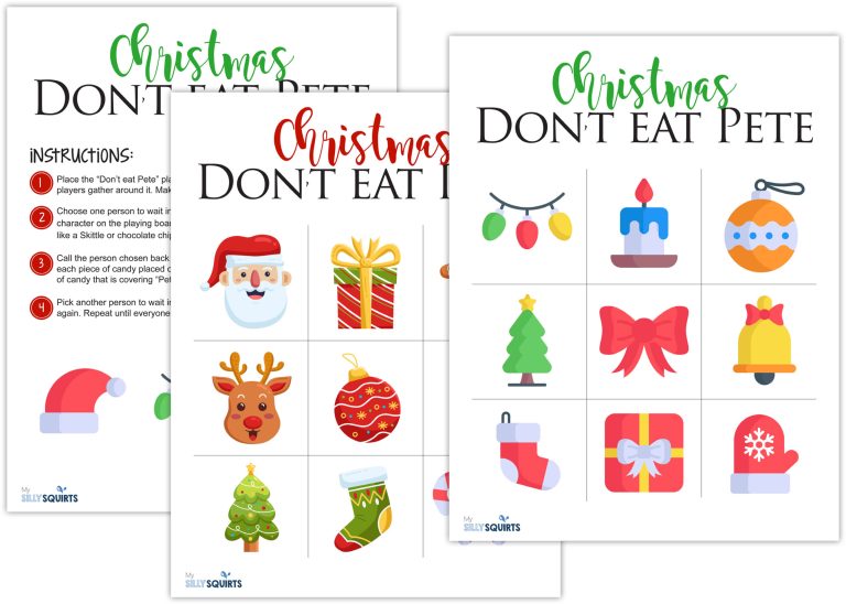 Print your Christmas Don't Eat Pete board game today! - My Silly Squirts