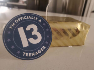 Teenager birthday badge