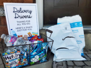 Delivery Driver Snack Basket