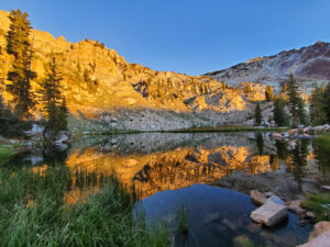 Silver Glance Lake at sunrise