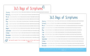 Daily scripture reading tracker