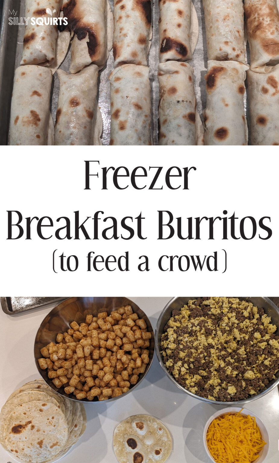 80 Make ahead breakfast burritos to feed a crowd - My Silly Squirts