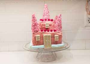 Completed birthday cake castle for my daughter