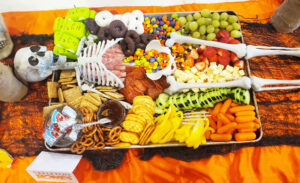Skeleton charcuterie board