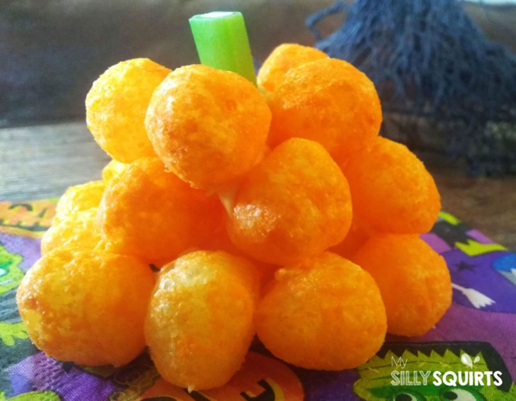 Cheese ball pumpkins