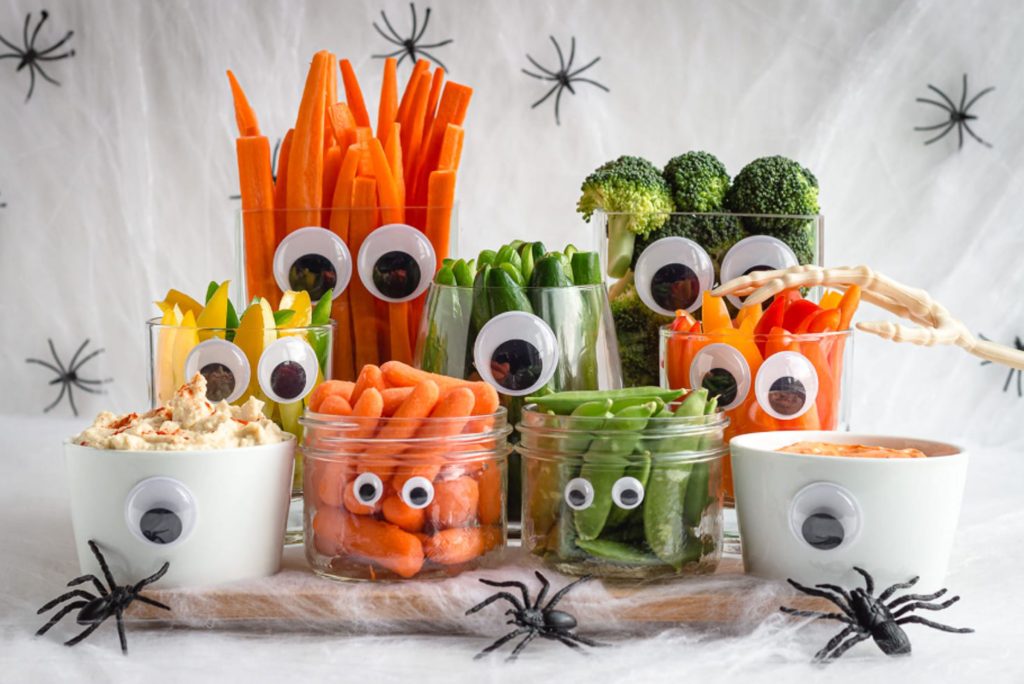 Halloween veggie tray