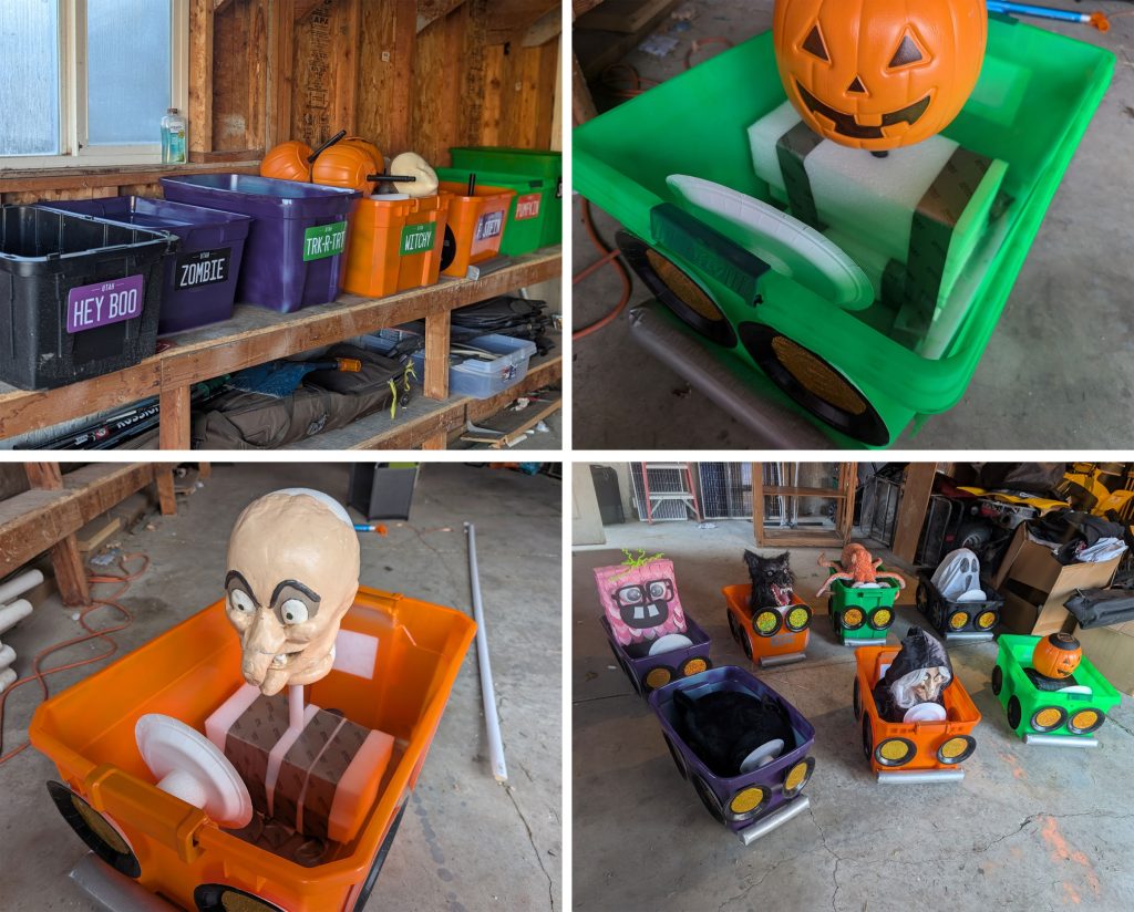 Adding Halloween characters to the cars