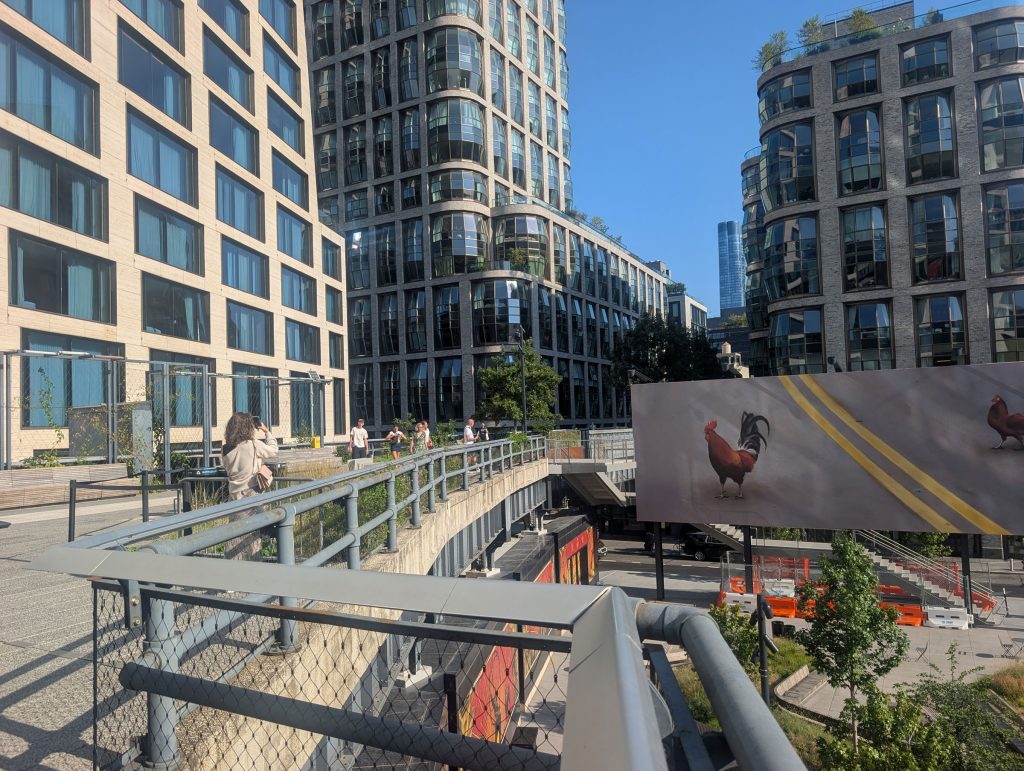 Pathway along the High Line trail
