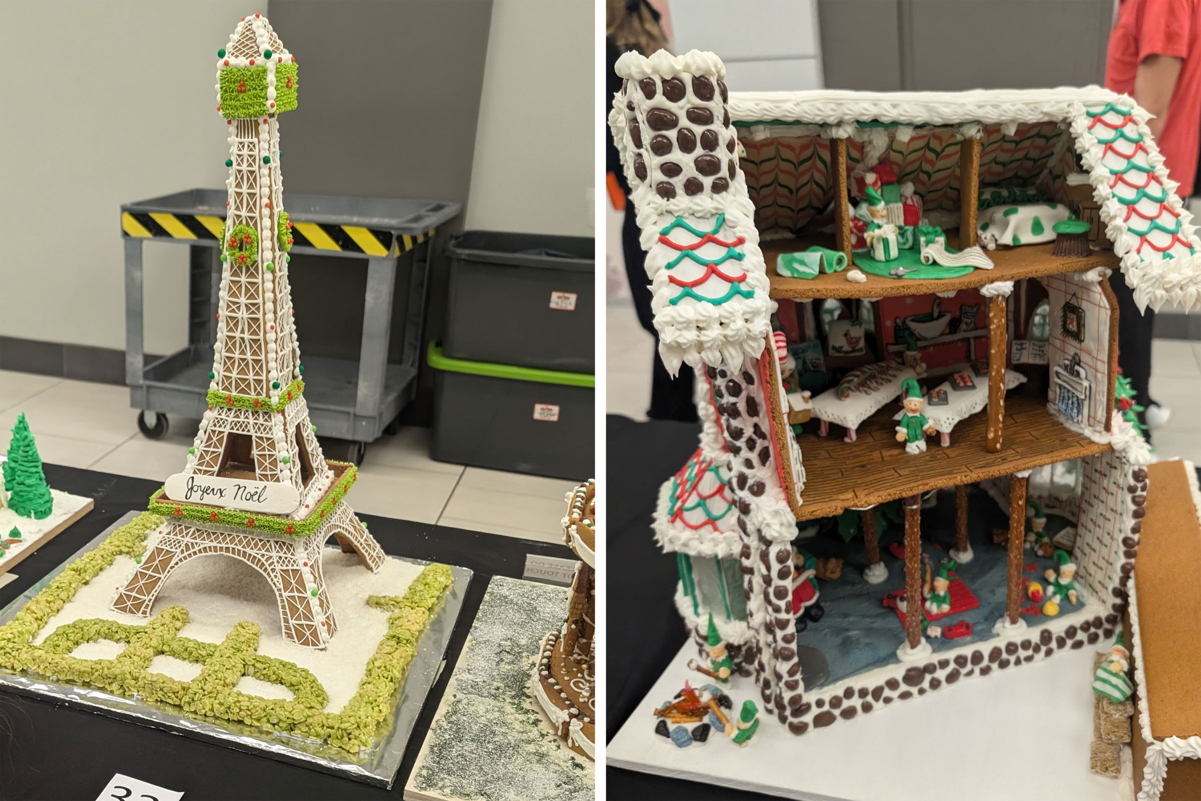 Gingerbread house competition submissions
