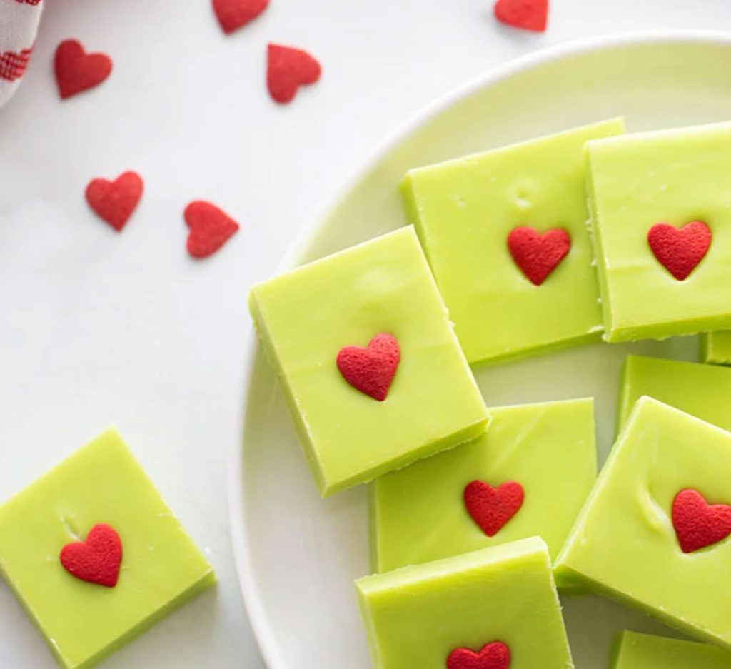 Green grinch fudge