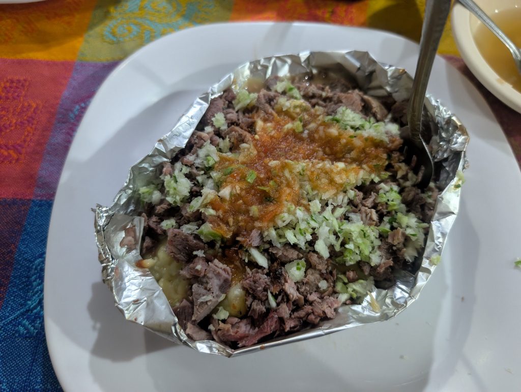 Papas (potatoes) from Scorpion Tacos