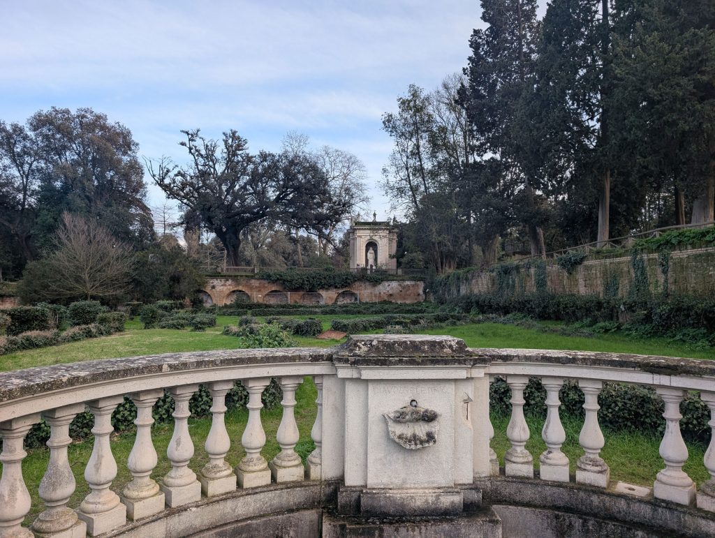 Beautiful landscape of Villa Borghese Park