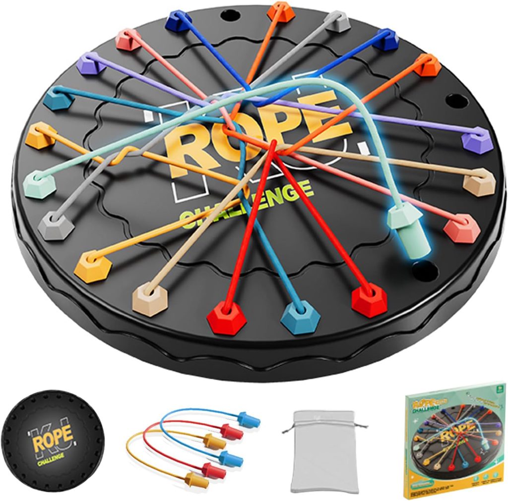 Rope untangling puzzle game