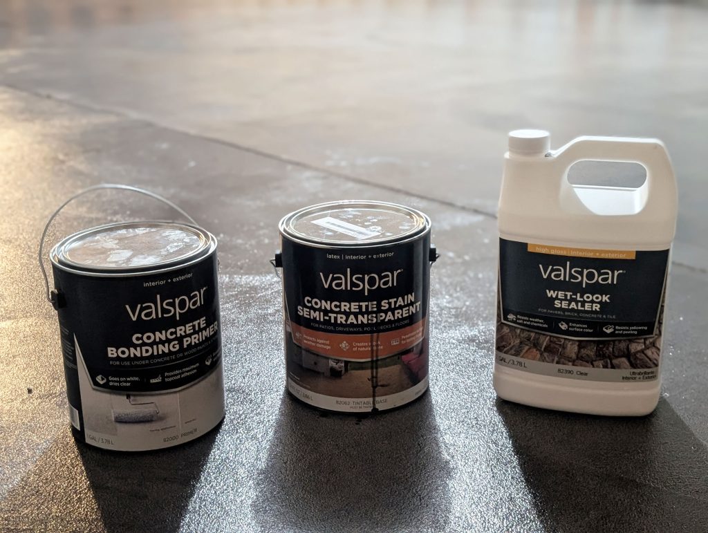 Three easy steps to staining concrete