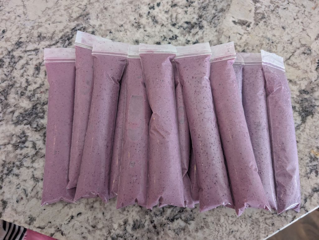 All the otter pops I made for my kids