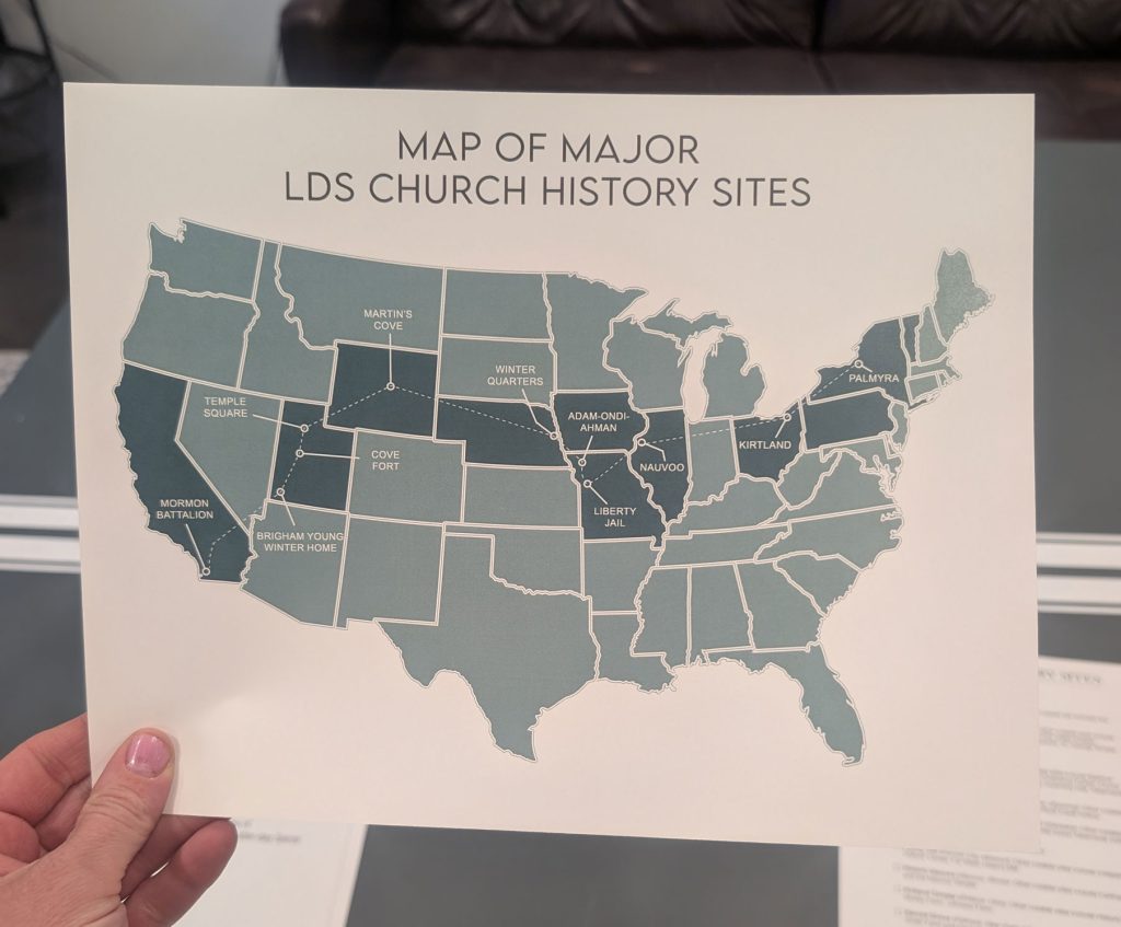 Map of church history sites