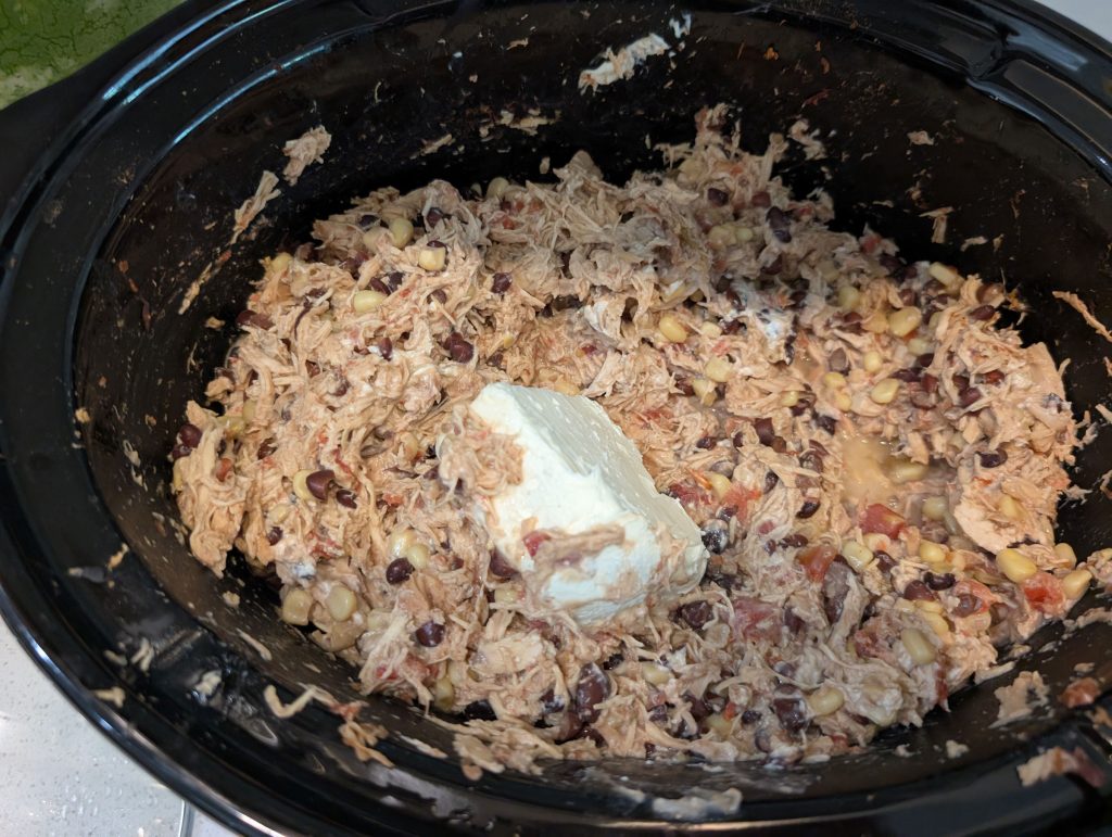 Add the cream cheese at the end