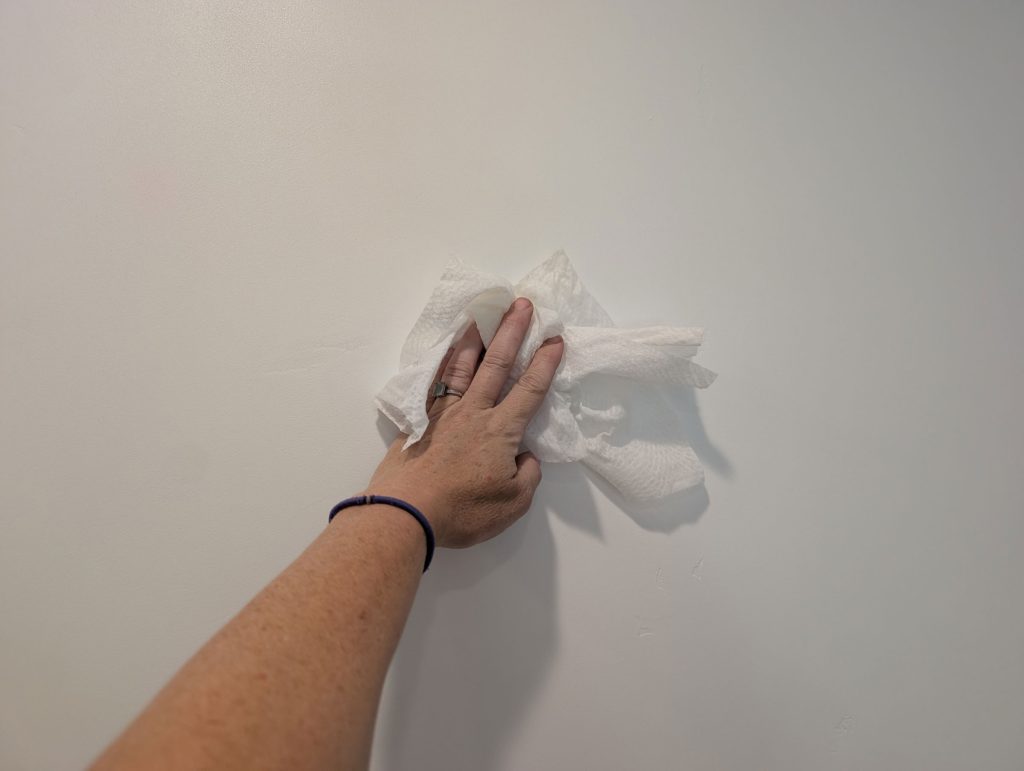 Clean the wall