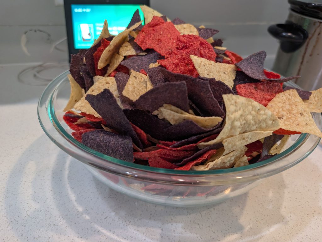 Don't forget the tortilla chips