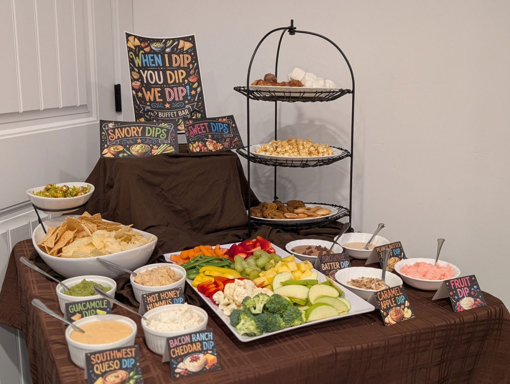 Dip bar ready to go