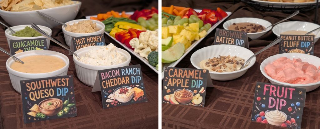 Sweet and savory dips