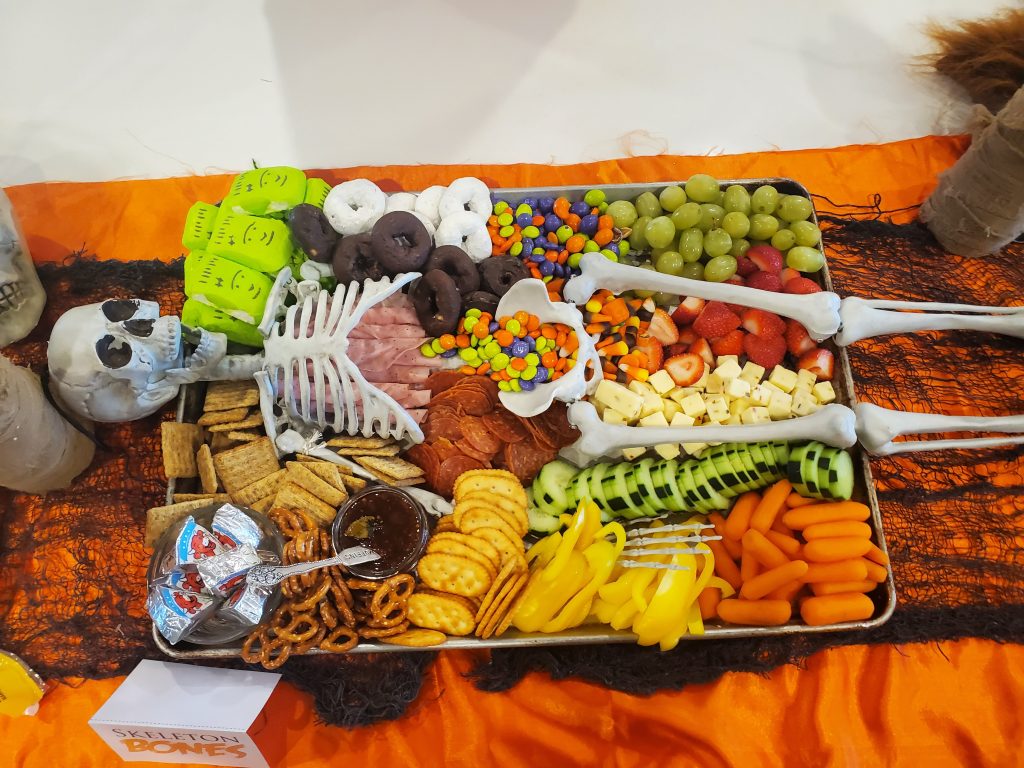 Skeleton charcuterie board